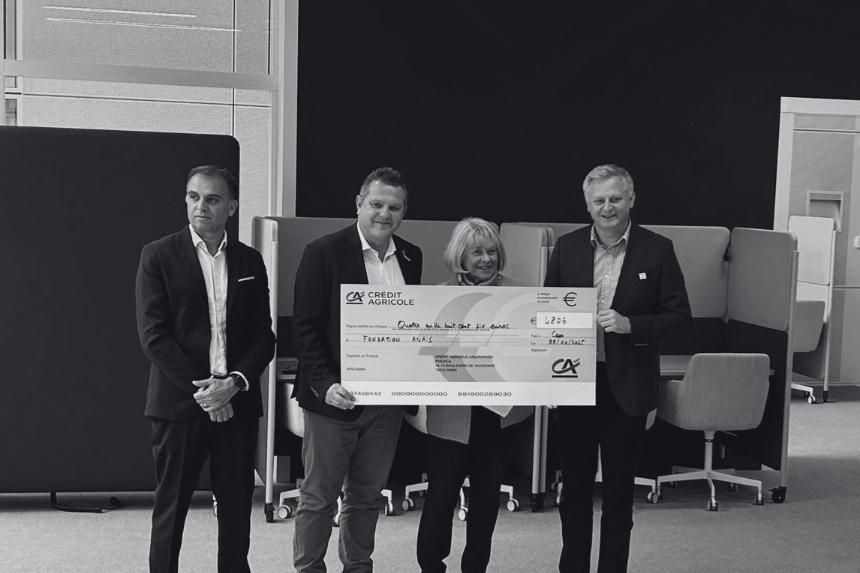Solidarité : la Fondation ANAIS reçoit un don grâce à PREDICA et au Crédit Agricole Normandie