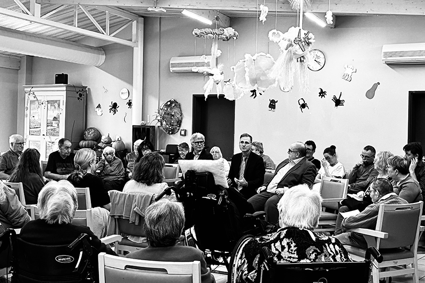 Un temps d’échange à l’EHPAD Loir en Vallée